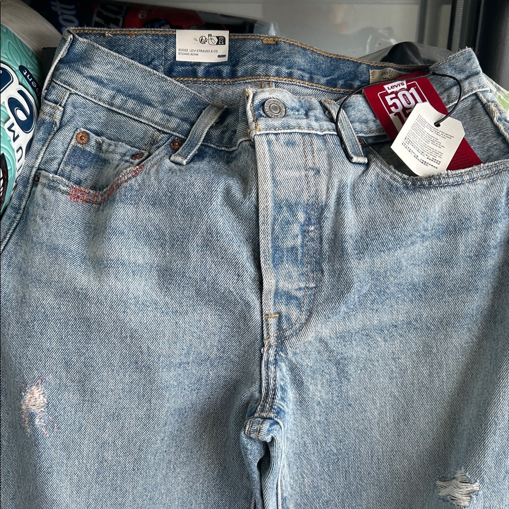 Levi's Light Blue Straight Leg Jeans